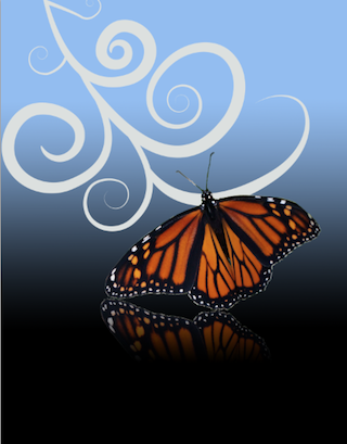Butterfly And Swirls