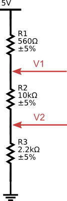 Voltage Divide Exercise Diagram