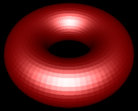 Flat Shaded High-tesselation torus