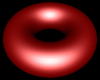 Gouraud Shaded High-tesselation torus