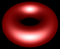 Phong Shaded Mid-tesselation torus